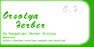 orsolya herber business card